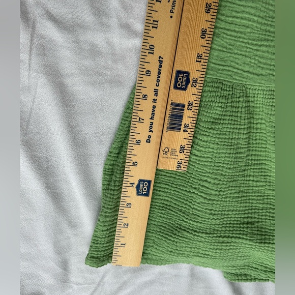 Marine Layer Jude Flutter Sleeve Dress Women Small Jade Sheen green tiered flowy - Picture 10 of 10